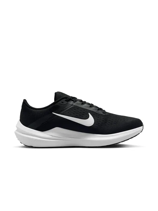 Кроссовки air zoom winflo 10 extra wide 'black white' Nike — изображение 2 из 4, черный/черный/белый