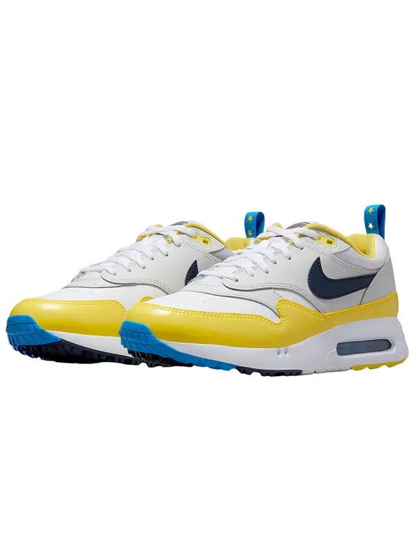 Кроссовки Nike Air Max 1 '86 OG Golf 'Big Bubble 'Solheim Cup' — изображение 3 из 4, белый//желтый/синий