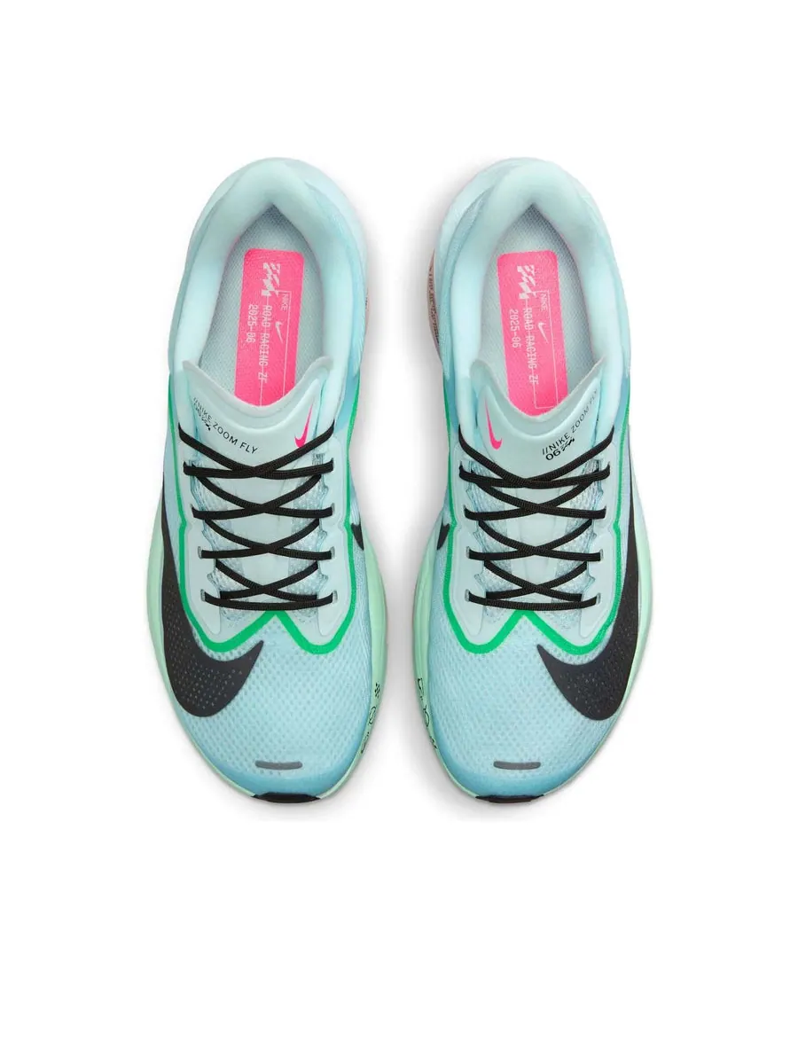 Кроссовки Nike Zoom Fly 6 'Glacier Ice Hyper Pink Green Shock Black' — изображение 2 из 6, зеленый