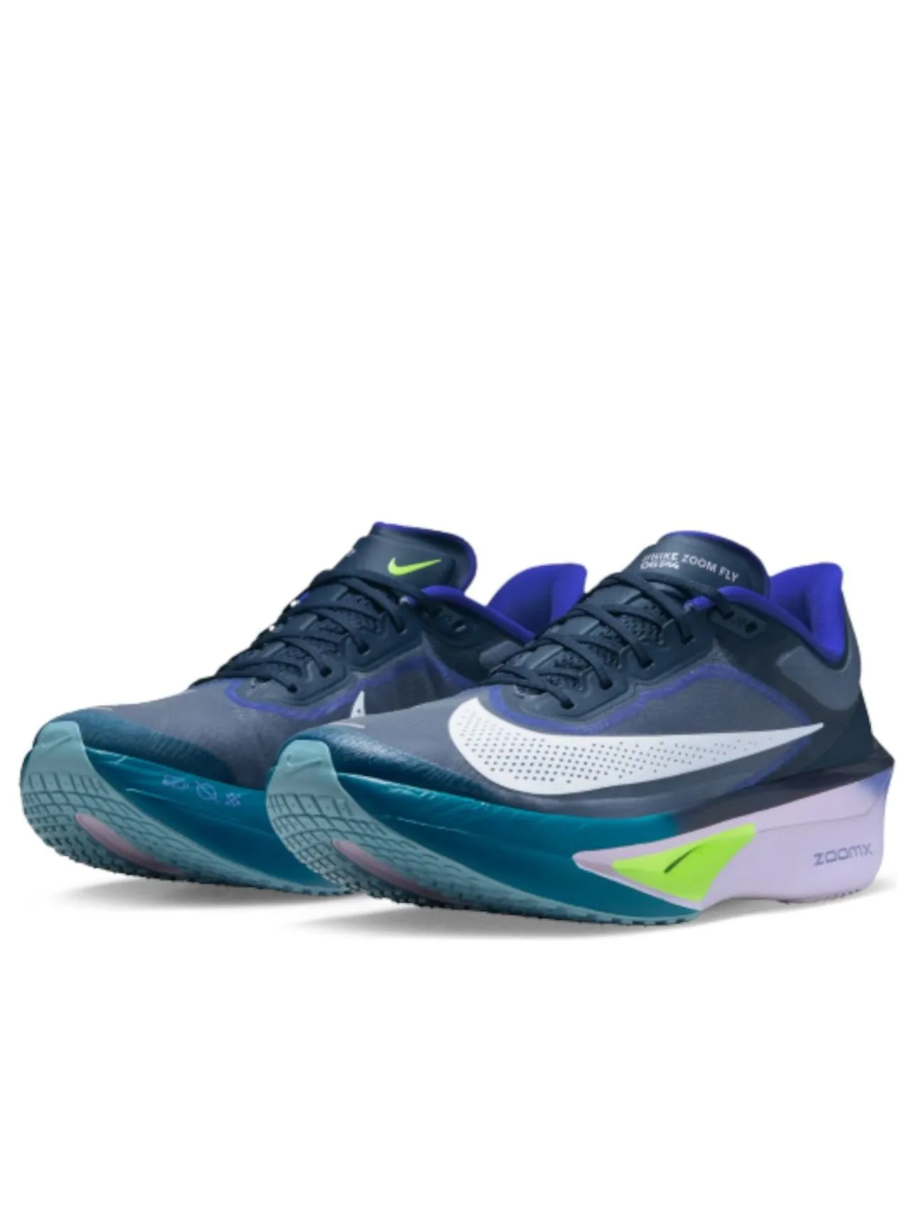 Кроссовки Nike Zoom Fly 6 'Obsidian White Persian Purple' — изображение 2 из 5, синий