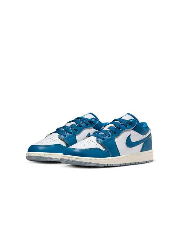 Кроссовки 1 low se Air Jordan — изображение 3 из 4, белый/синий/синий серый