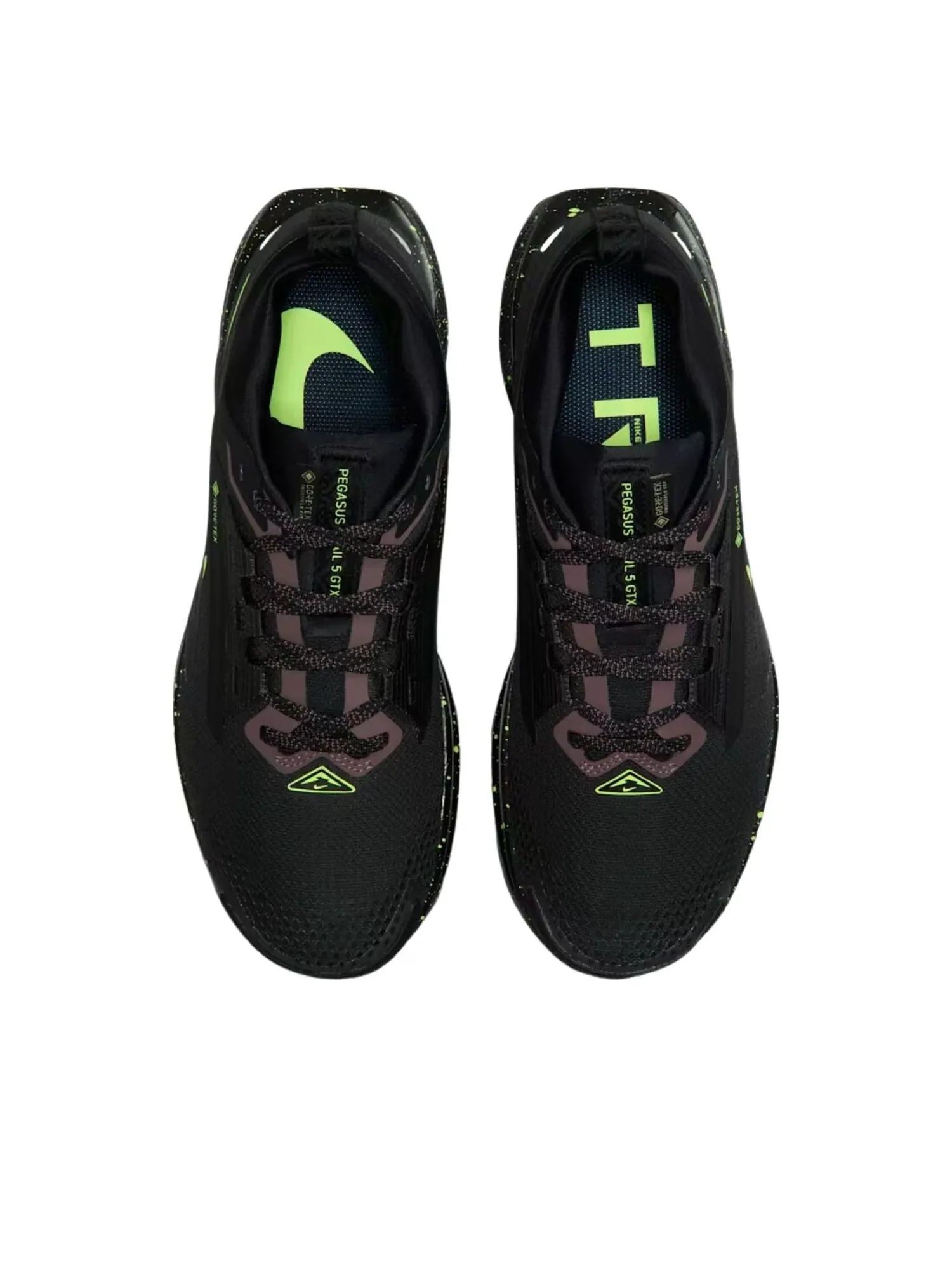 (WMNS) Nike React Pegasus Trail 5 Gore-Tex 'Black Phantom Volt Ice' — изображение 2 из 6, черный
