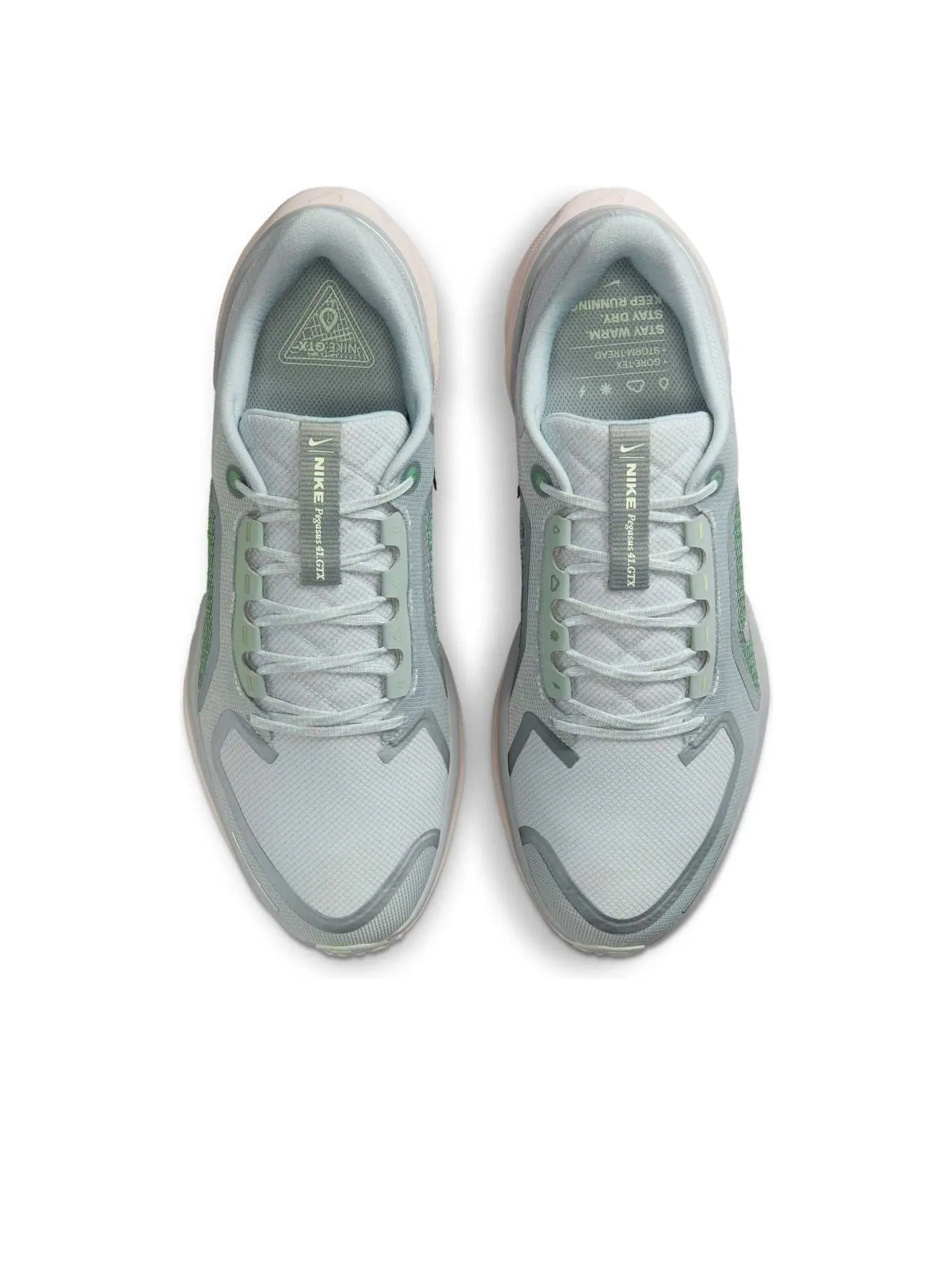 Кроссовки Nike Air Zoom Pegasus 41 Gore-Tex 'Light Pumice Metallic Silver' — изображение 2 из 6, зеленый