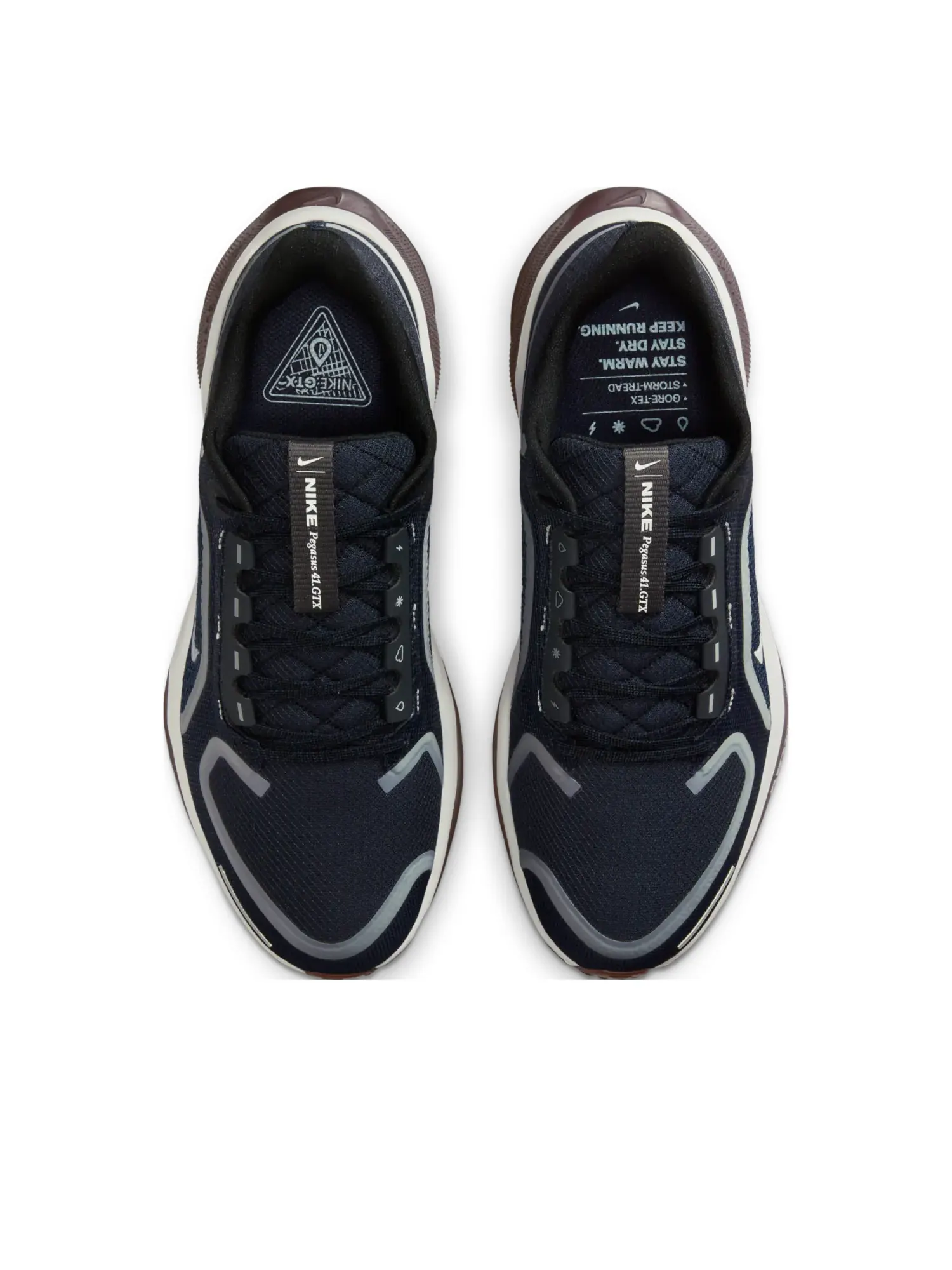 Кроссовки (WMNS) Nike Air Zoom Pegasus 41 Gore-Tex 'Black' — изображение 2 из 7, черный