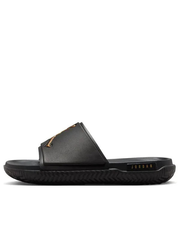 Тапочки jumpman slide 'black metallic gold' Air Jordan — изображение 1 из 4
