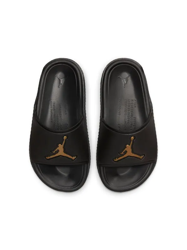 Тапочки jumpman slide 'black metallic gold' Air Jordan — изображение 2 из 4