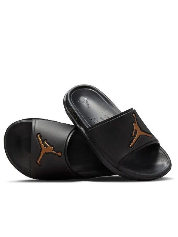 Тапочки jumpman slide 'black metallic gold' Air Jordan — изображение 3 из 4