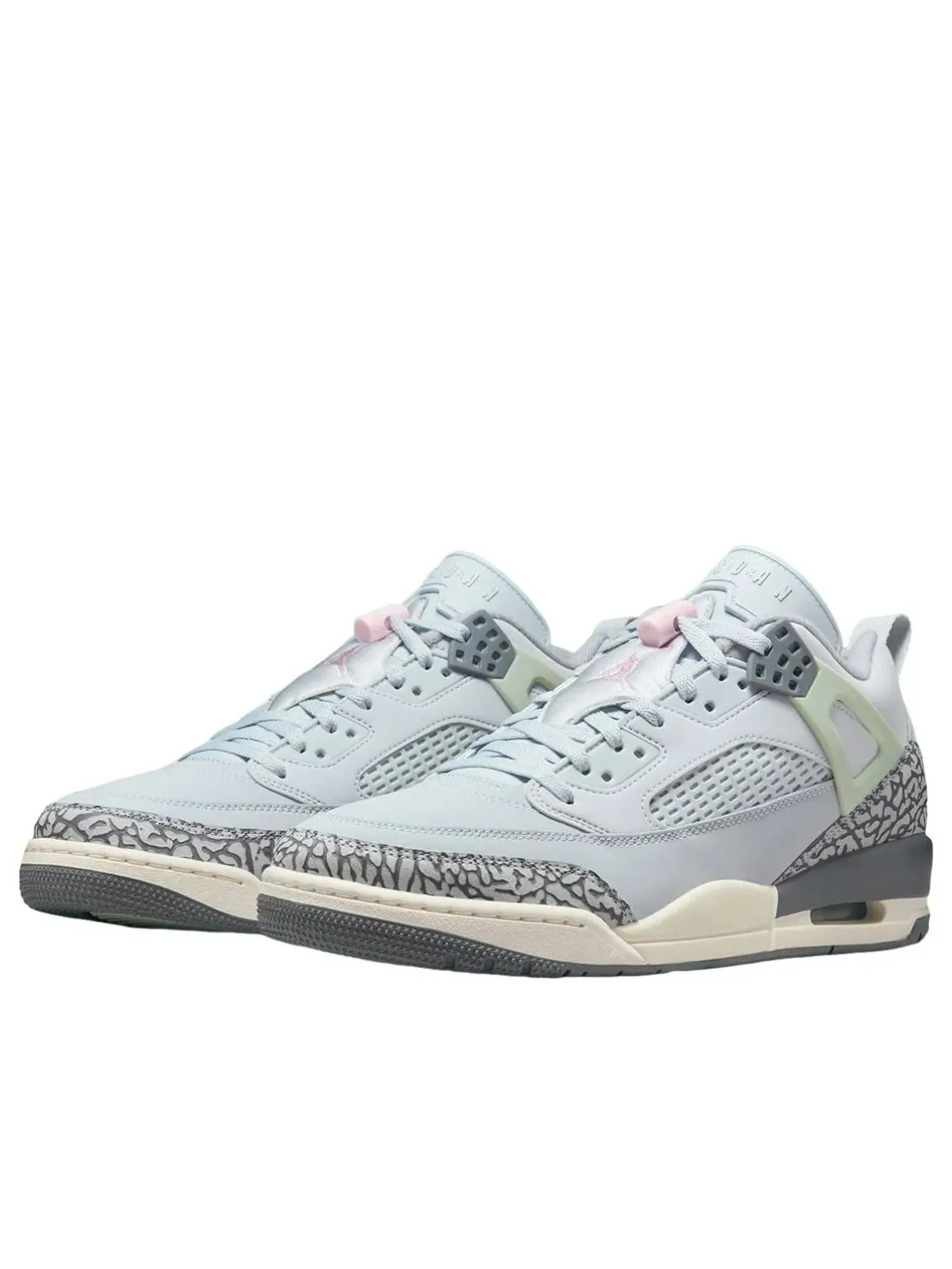 Air Jordan Spiz'ike Low 'Aura Wolf Grey' — изображение 2 из 5, серый/серый