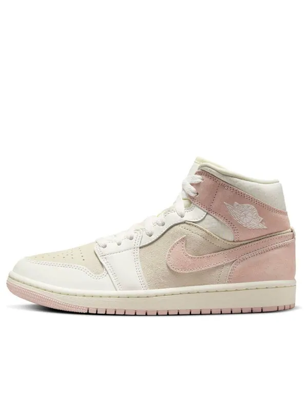 Кроссовки 1 mid se 'seersucker' Air Jordan — изображение 1 из 4, розовый