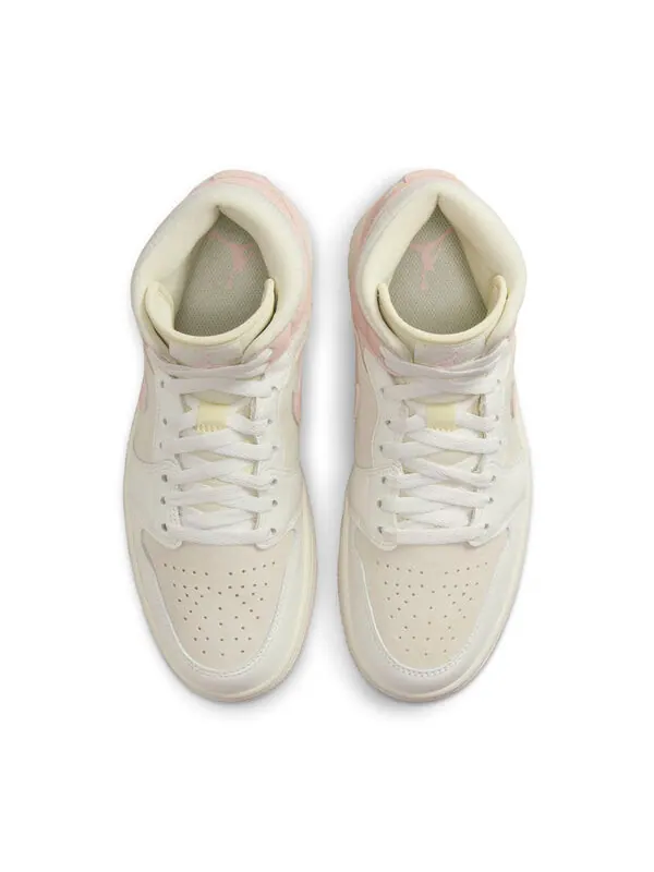 Кроссовки 1 mid se 'seersucker' Air Jordan — изображение 4 из 4, розовый