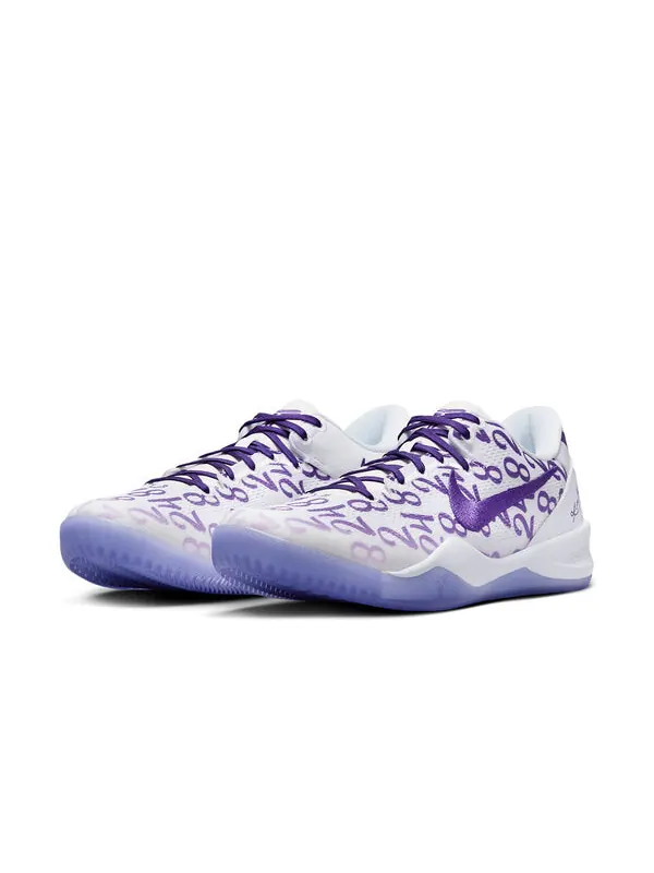 Кроссовки kobe 8 protro Nike — изображение 2 из 4, белый/фиолетовый