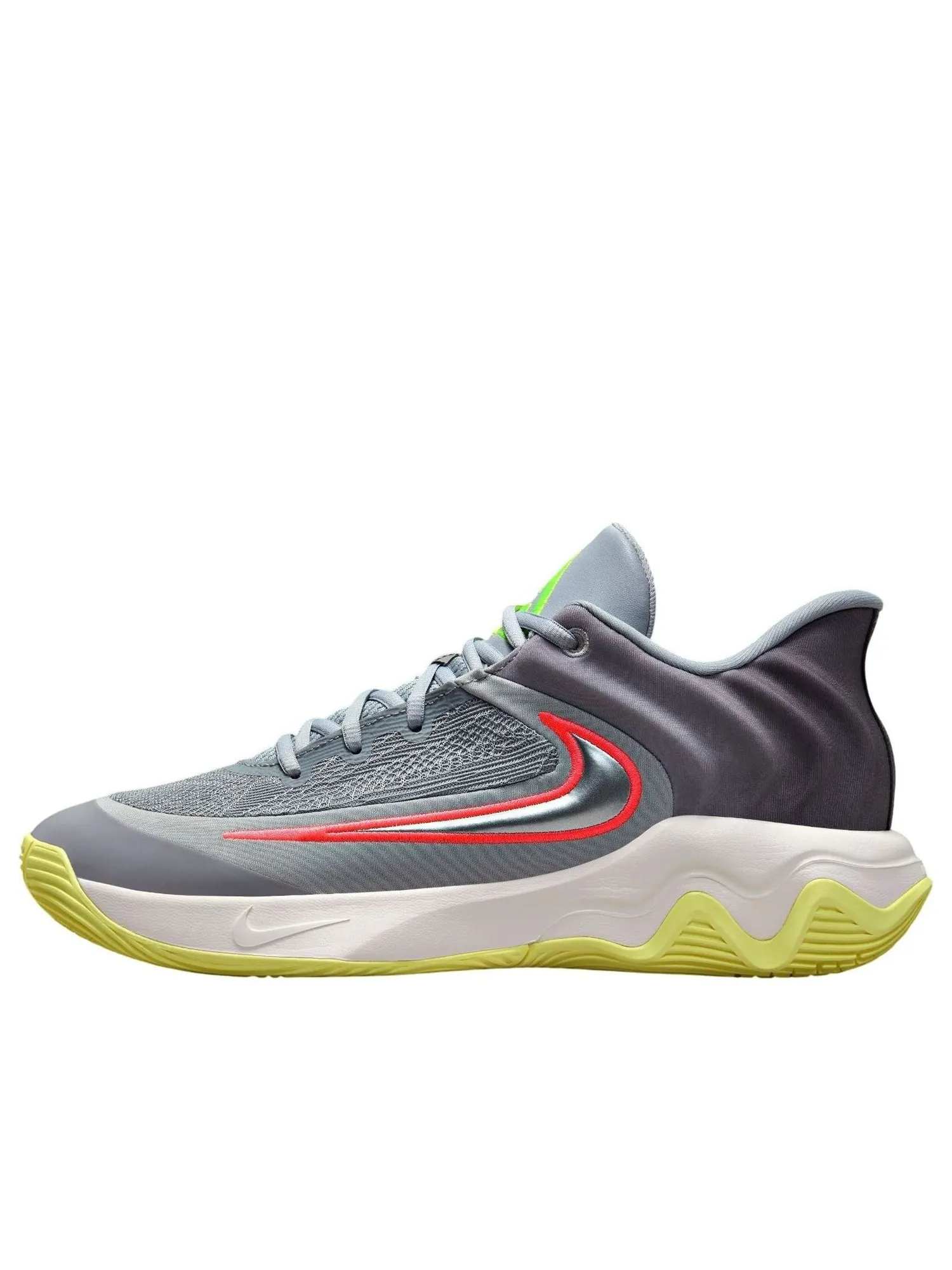 Кроссовки Nike Giannis Immortality 4 'Wolf Grey Luminous Green' — изображение 1 из 5, серый