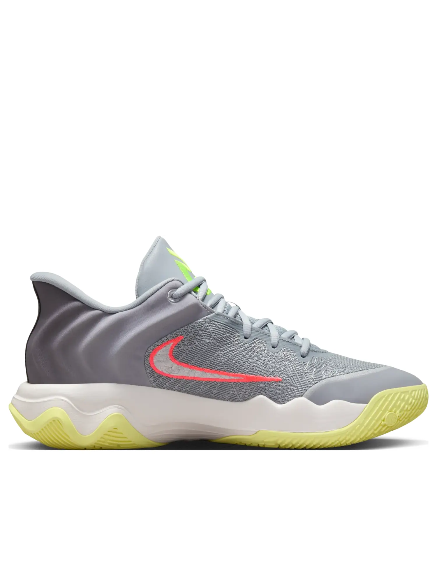 Кроссовки Nike Giannis Immortality 4 'Wolf Grey Luminous Green' — изображение 2 из 5, серый