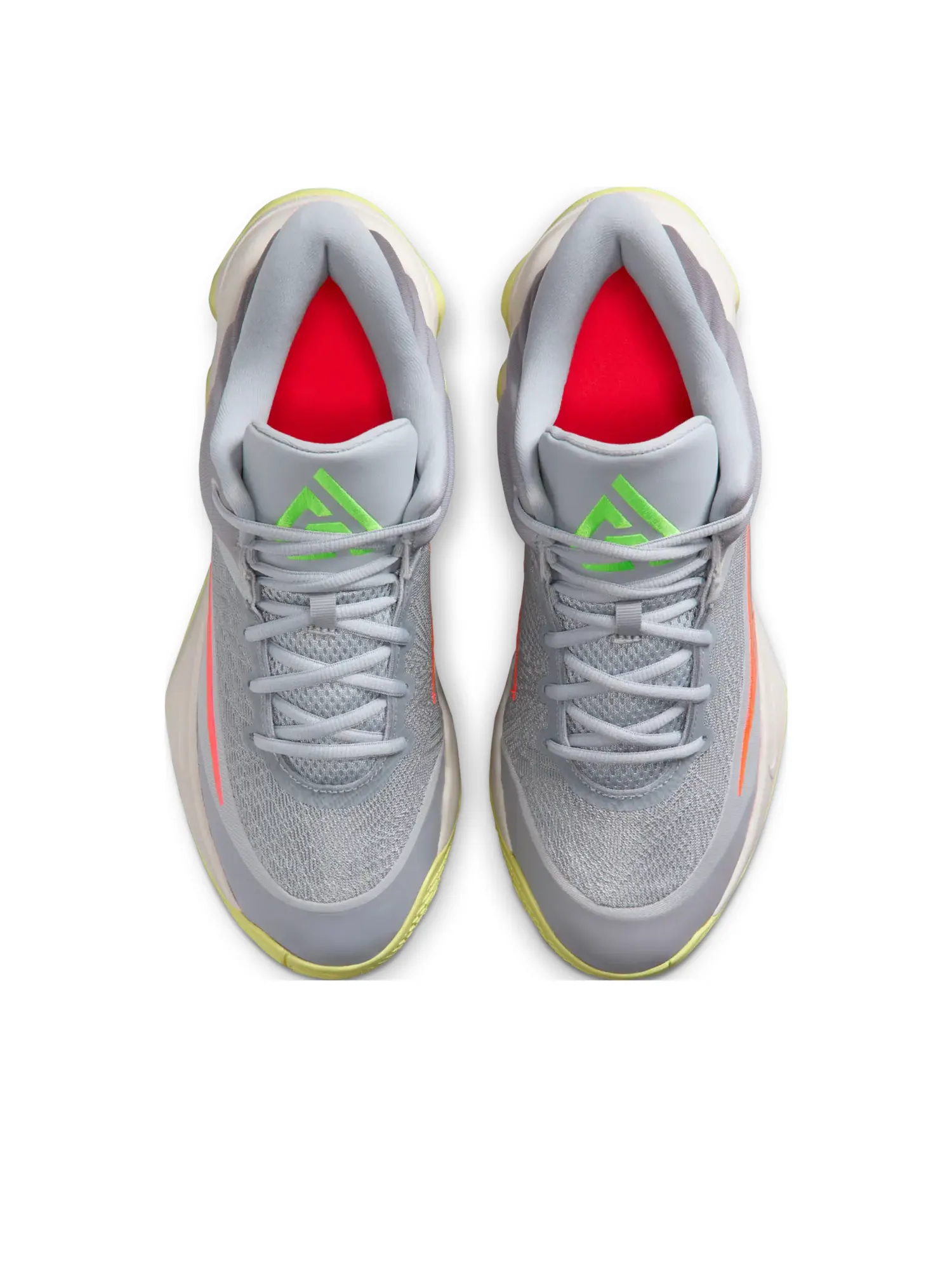 Кроссовки Nike Giannis Immortality 4 'Wolf Grey Luminous Green' — изображение 3 из 5, серый