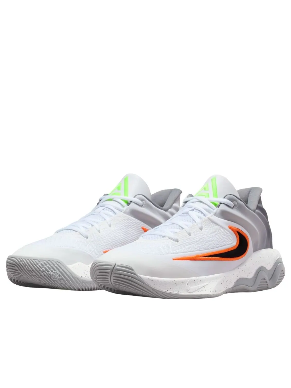 Кроссовки Nike Giannis Immortality 4 'White Volt Wolf Grey Black' — изображение 4 из 7, белый//серый/черный