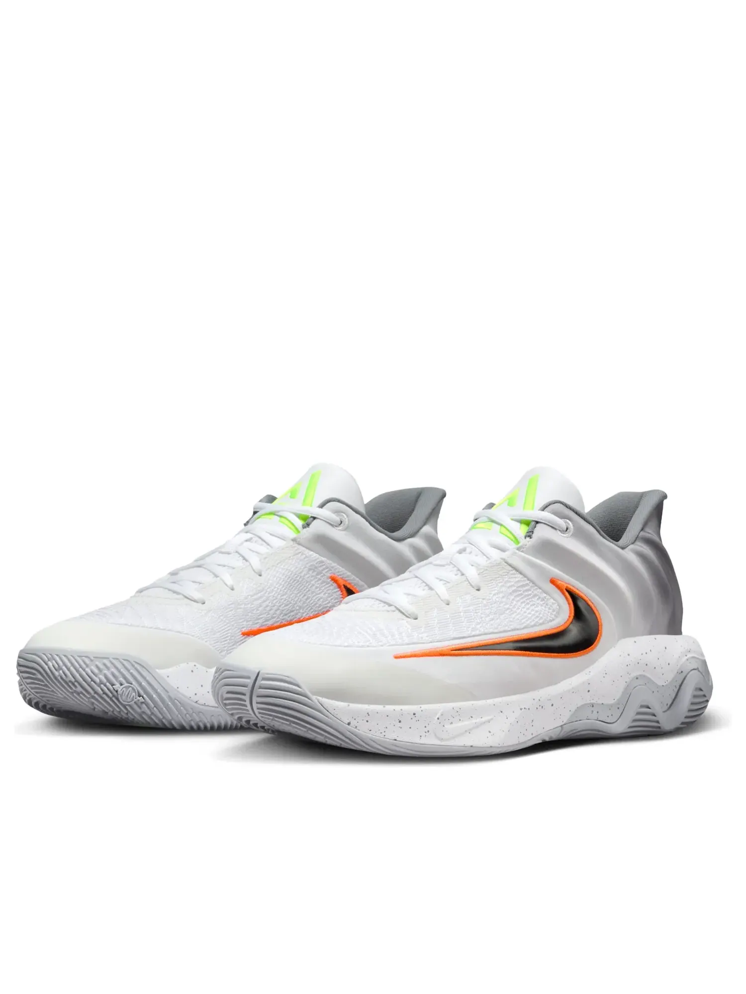 Кроссовки Nike Giannis Immortality 4 EP 'White Fluorescent Yellow Wolf Gray Black' FQ3681-102 — изображение 4 из 6, белый