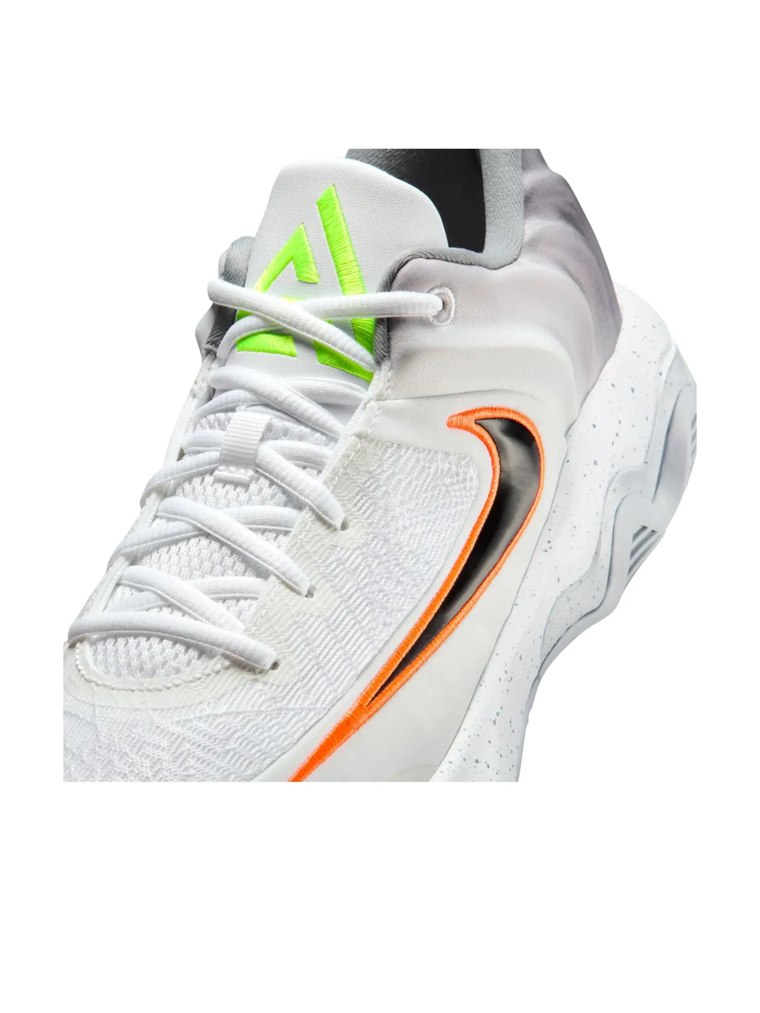 Кроссовки Nike Giannis Immortality 4 EP 'White Fluorescent Yellow Wolf Gray Black' FQ3681-102 — изображение 5 из 6, белый