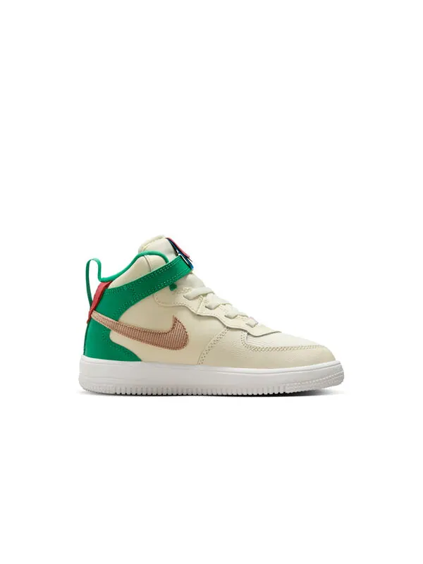 Кроссовки force 1 mid se easyon 'coconut milk pink green' Nike — изображение 2 из 4, розовый/зеленый
