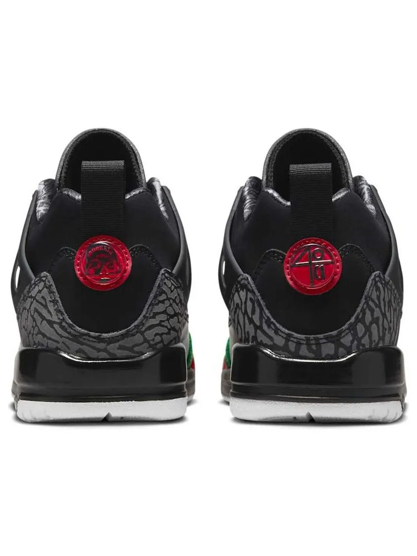 Кроссовки (GS) Air Jordan Spizike Low 'Black Classic Green Red' — изображение 5 из 6, черный