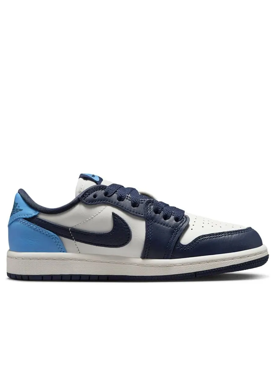 Кроссовки (PS) Air Jordan 1 Low OG 'Obsidian' — изображение 2 из 6, белый
