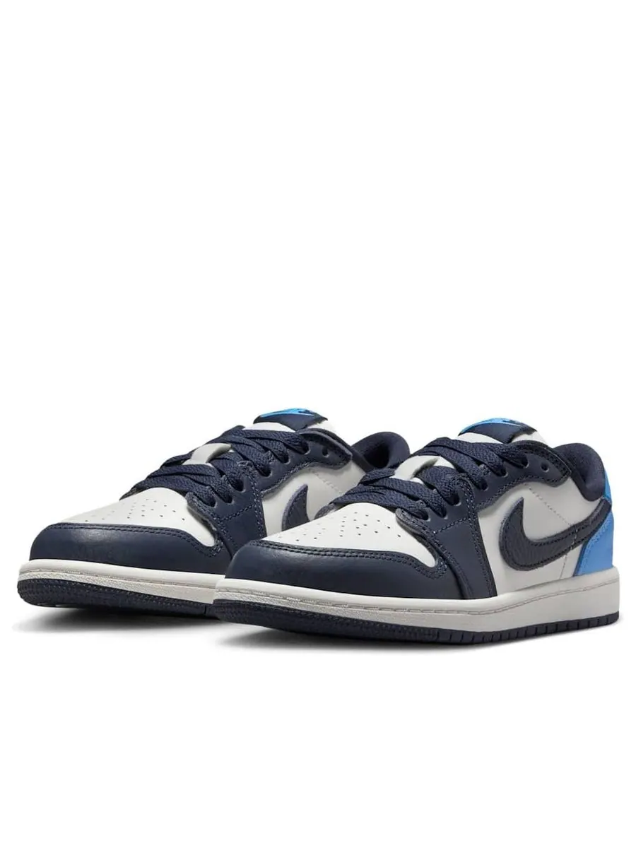 Кроссовки (PS) Air Jordan 1 Low OG 'Obsidian' — изображение 3 из 6, белый