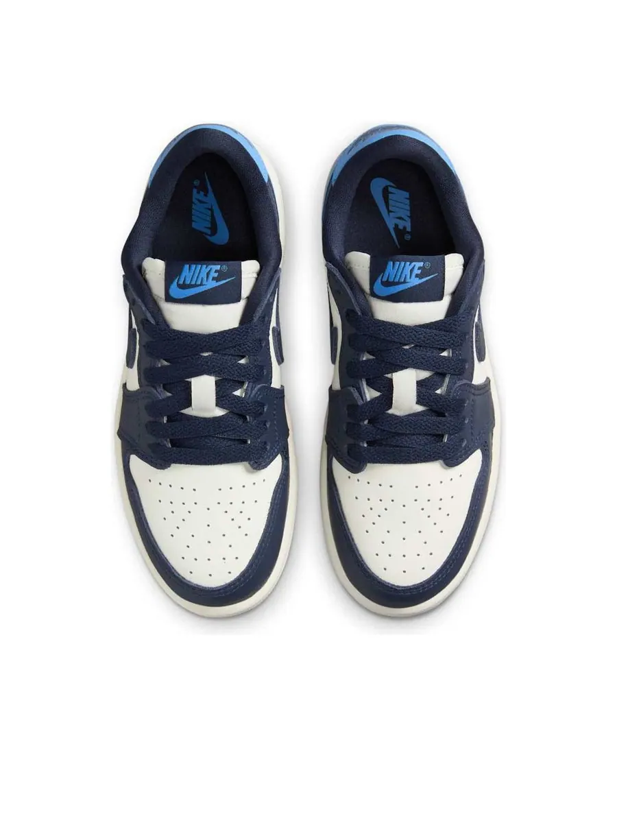 Кроссовки (PS) Air Jordan 1 Low OG 'Obsidian' — изображение 4 из 6, белый