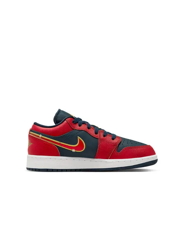 Кроссовки 1 низкие Air Jordan — изображение 2 из 4, красный/синий