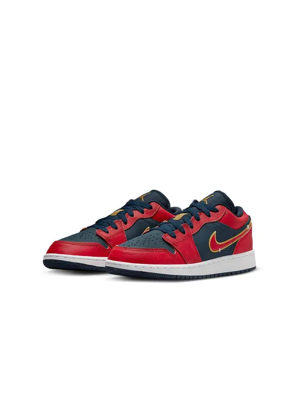 Кроссовки 1 низкие Air Jordan — изображение 3 из 4, красный/синий