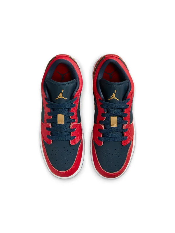 Кроссовки 1 низкие Air Jordan — изображение 4 из 4, красный/синий