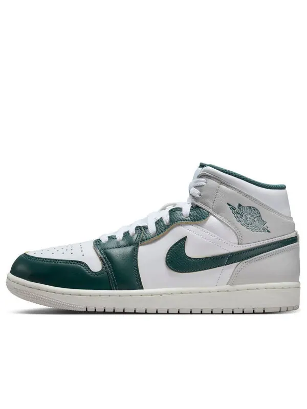 Кроссовки 1 средний размер Air Jordan — изображение 1 из 4, белый//серый/зеленый