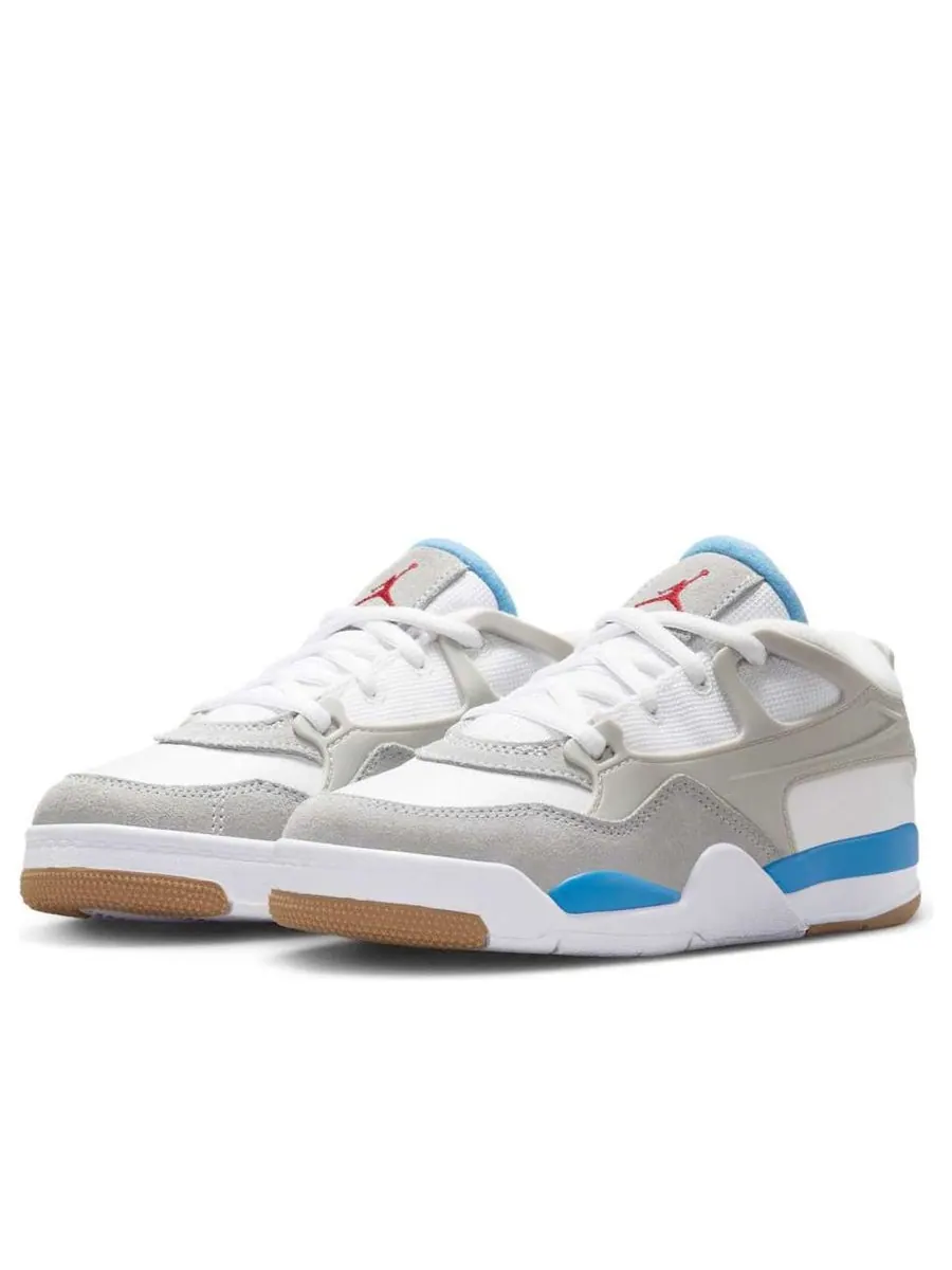 Кроссовки (PS) Air Jordan 4 RM 'White Blue Neutral Grey' — изображение 3 из 6, белый