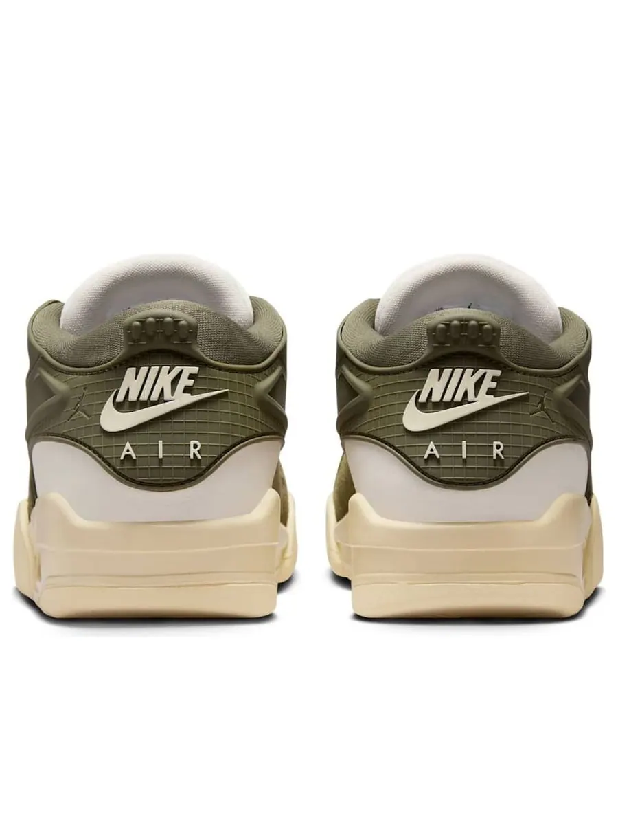 Кроссовки (WMNS) Air Jordan 4 RM 'Medium Olive' — изображение 5 из 6, оливковый зеленый