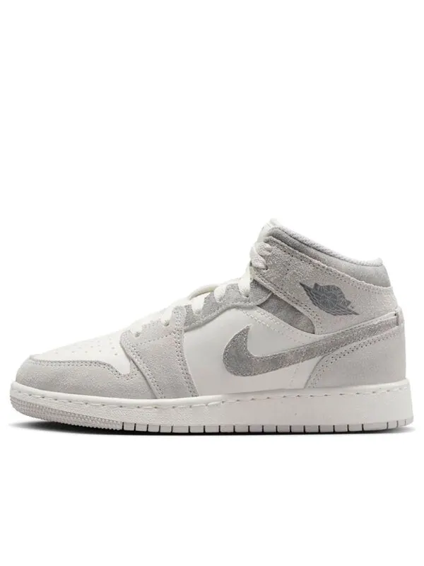 Кроссовки 1 mid se 'neutral grey sail' Air Jordan — изображение 1 из 4, серый//серый