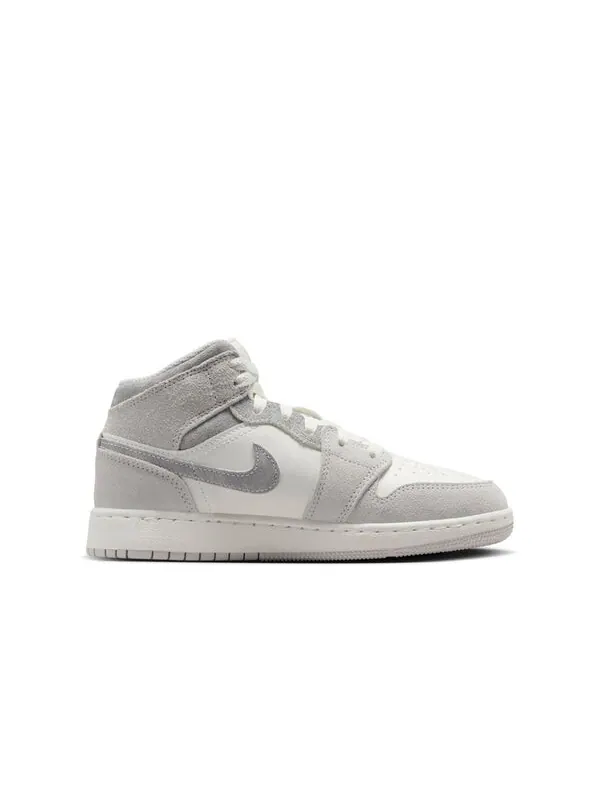 Кроссовки 1 mid se 'neutral grey sail' Air Jordan — изображение 2 из 4, серый//серый