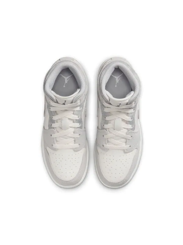 Кроссовки 1 mid se 'neutral grey sail' Air Jordan — изображение 4 из 4, серый//серый