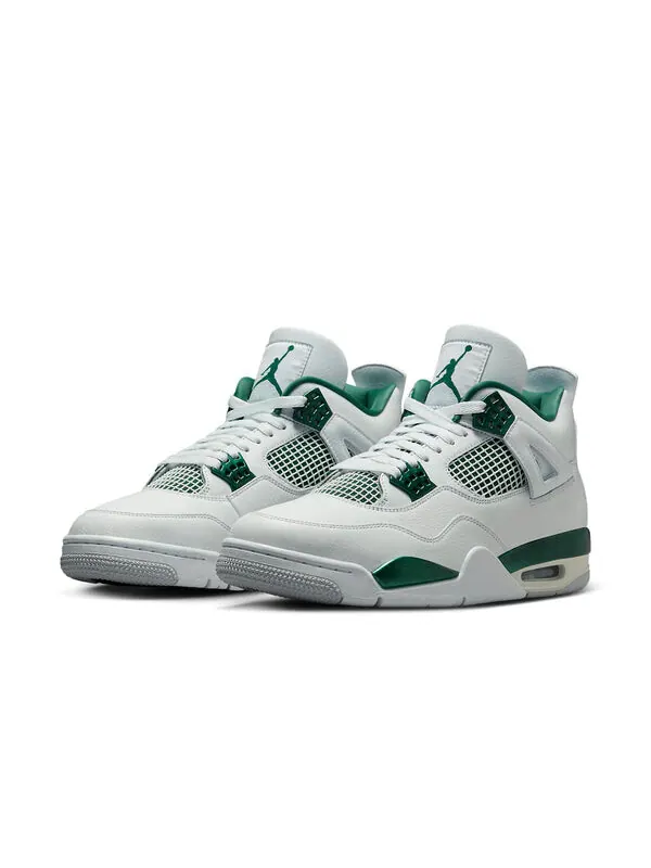 Кроссовки 4 ретро Air Jordan — изображение 2 из 4, белый/зеленый