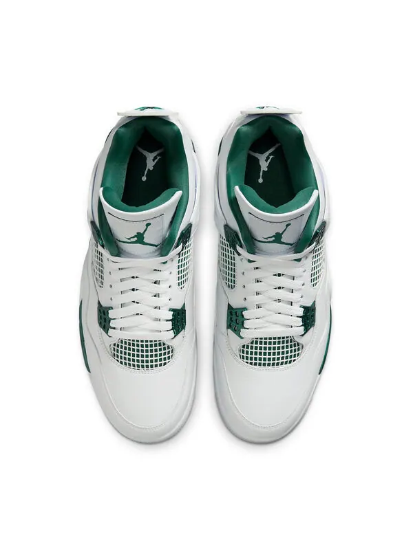 Кроссовки 4 ретро Air Jordan — изображение 3 из 4, белый/зеленый
