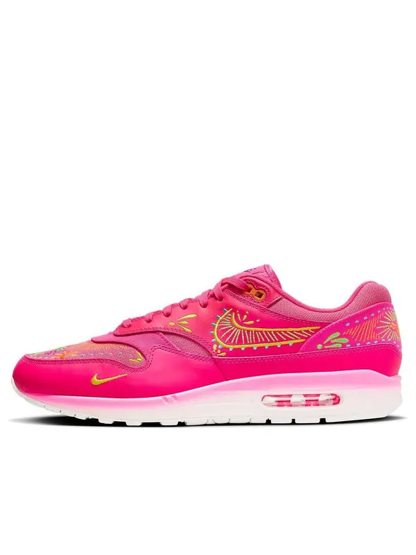 Кроссовки air max 1 premium 'da de muertos' Nike — изображение 1 из 4, розовый//желтый/зеленый