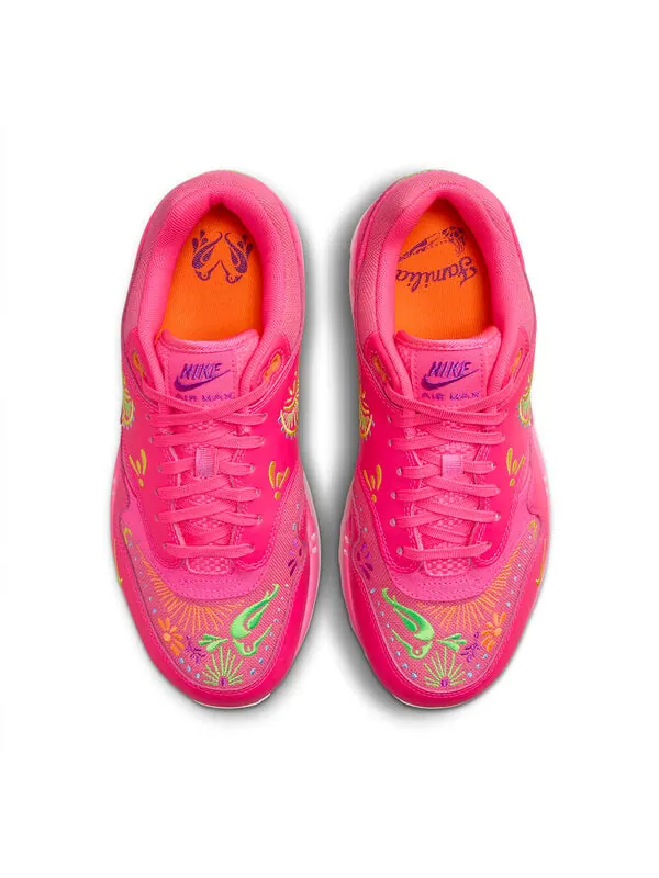 Кроссовки air max 1 premium 'da de muertos' Nike — изображение 3 из 4, розовый//желтый/зеленый