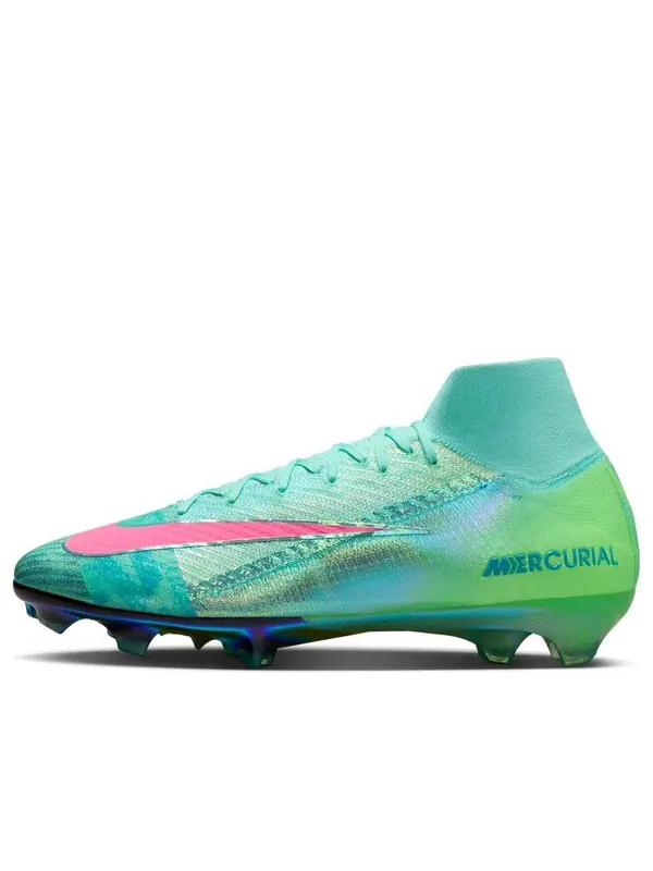 Кроссовки mercurial superfly 10 elite se fg 'hyper turquoise' Nike — изображение 1 из 4, зеленый/черный