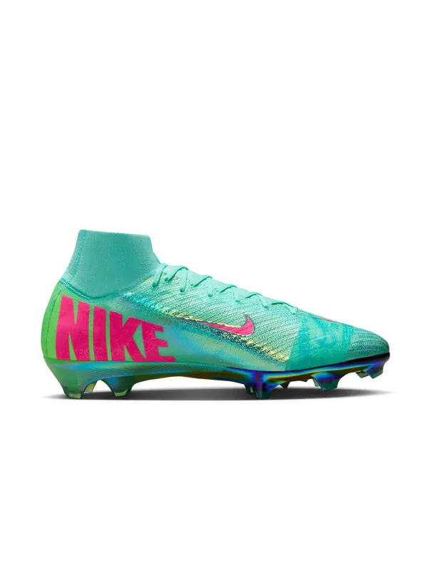 Кроссовки mercurial superfly 10 elite se fg 'hyper turquoise' Nike — изображение 2 из 4, зеленый/черный