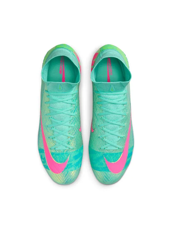 Кроссовки mercurial superfly 10 elite se fg 'hyper turquoise' Nike — изображение 4 из 4, зеленый/черный
