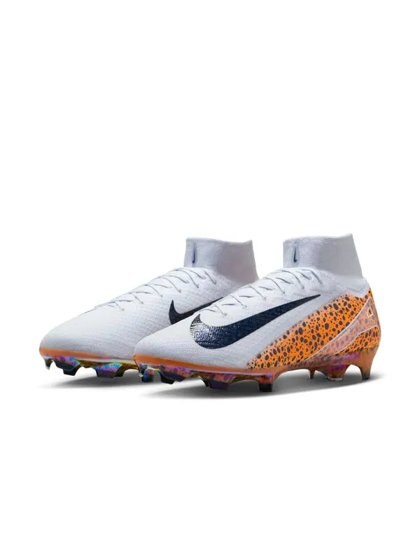 Кроссовки mercurial superfly 10 elite electric pack Nike — изображение 2 из 4, белый/черный/оранжевый