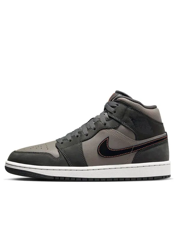 Кроссовки 1 mid se 'night stadium' Air Jordan — изображение 1 из 4, черный//оранжевый/серый