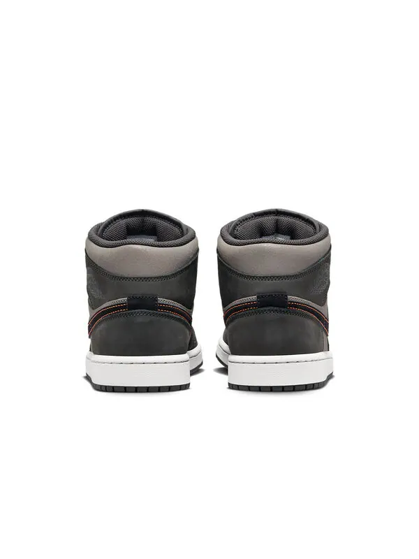 Кроссовки 1 mid se 'night stadium' Air Jordan — изображение 4 из 4, черный//оранжевый/серый