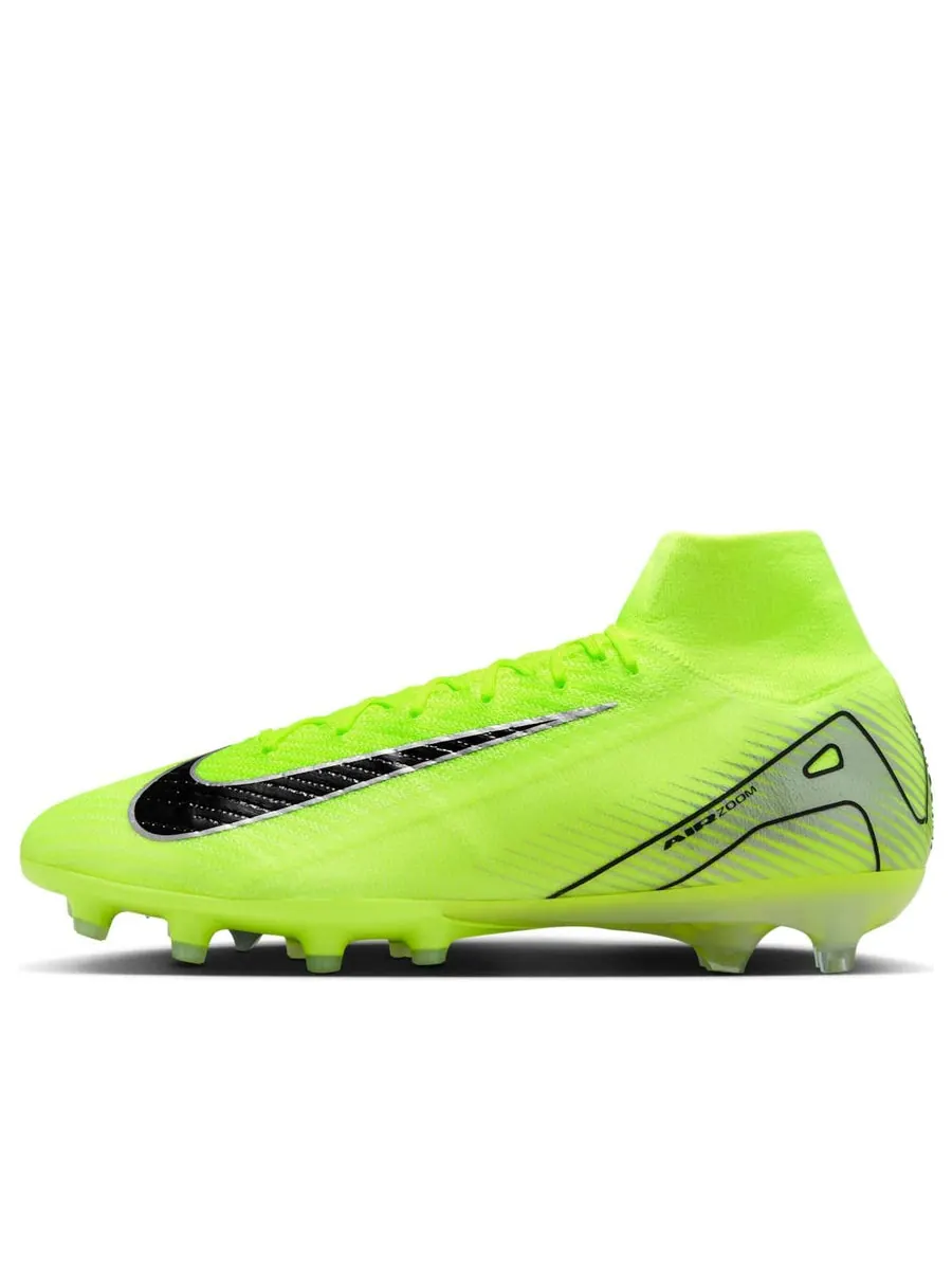 Кроссовки Nike Mercurial Superfly 10 Elite AG 'Volt Black' — изображение 1 из 6, зеленый
