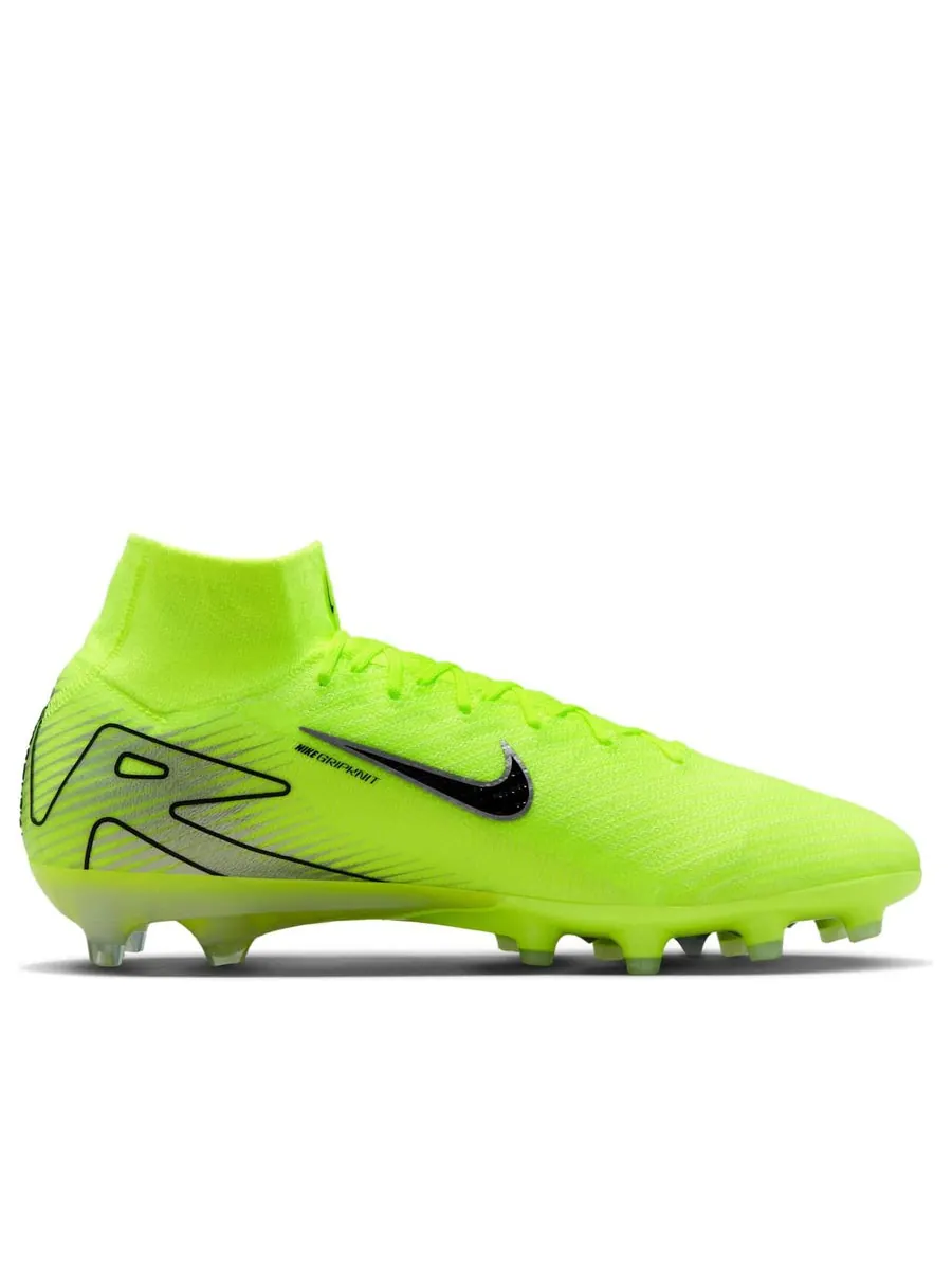 Кроссовки Nike Mercurial Superfly 10 Elite AG 'Volt Black' — изображение 2 из 6, зеленый