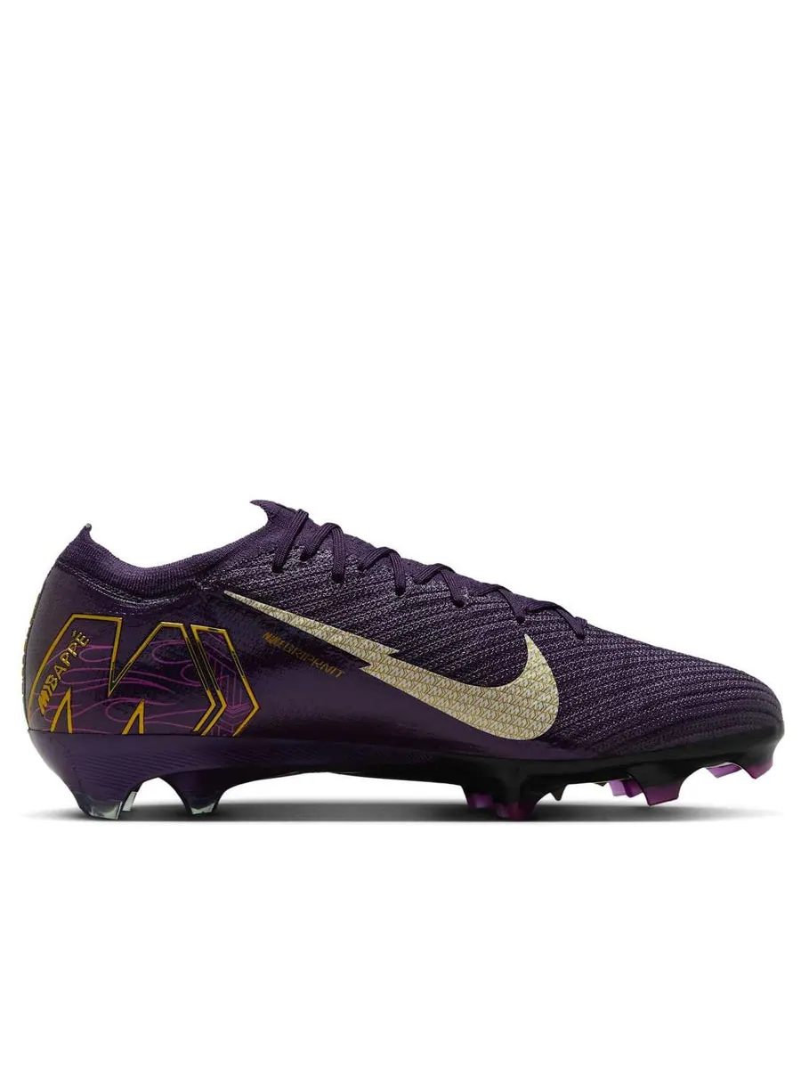 Кроссовки Nike x Kylian Mbapp Zoom Mercurial Vapor 16 Elite FG 'Grand Purple' — изображение 2 из 6, фиолетовый
