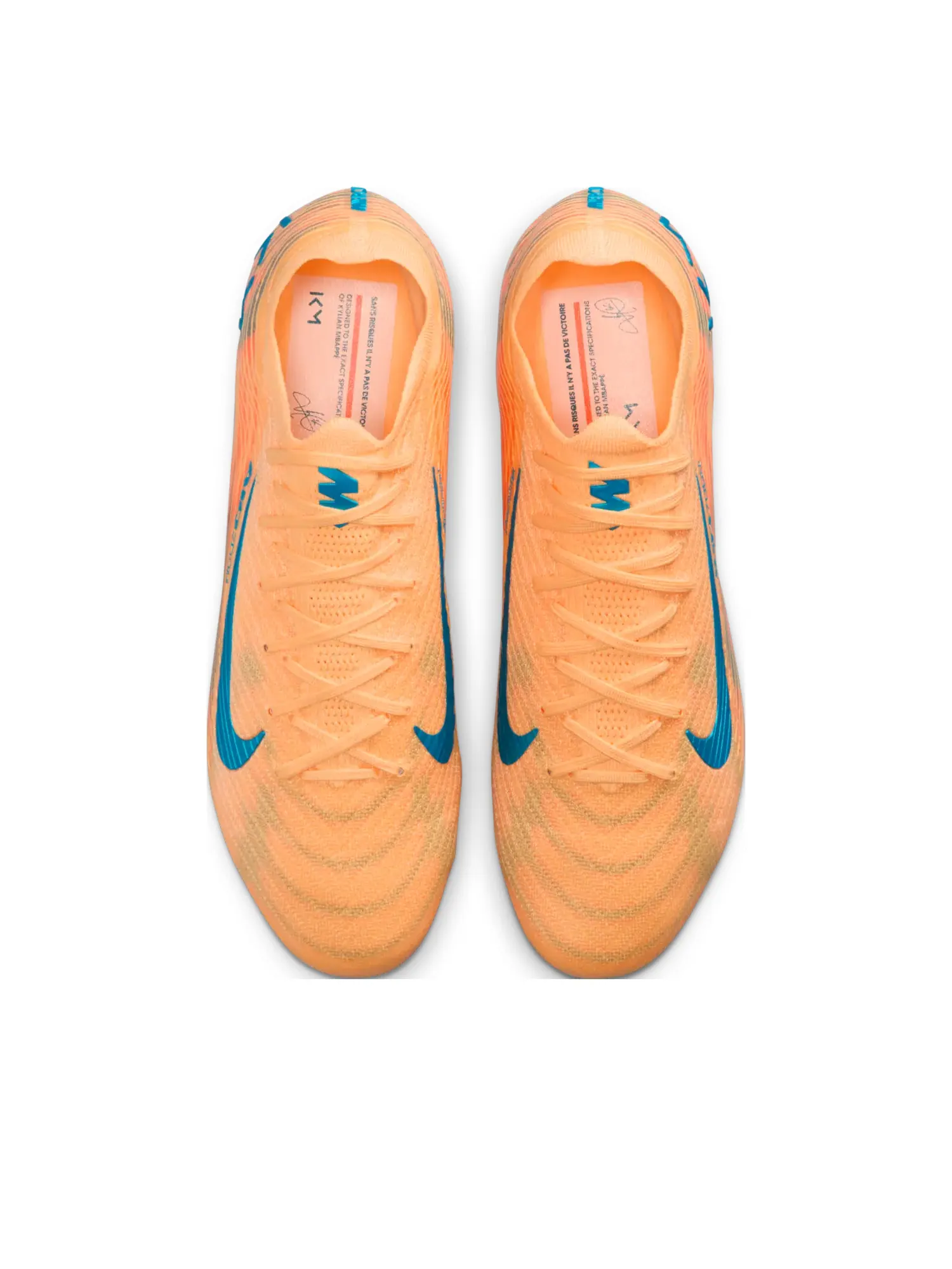 Кроссовки Nike Mercurial Vapor 16 Elite FG 'Kylian Mbappé - Melon Tint' — изображение 2 из 7, оранжевый