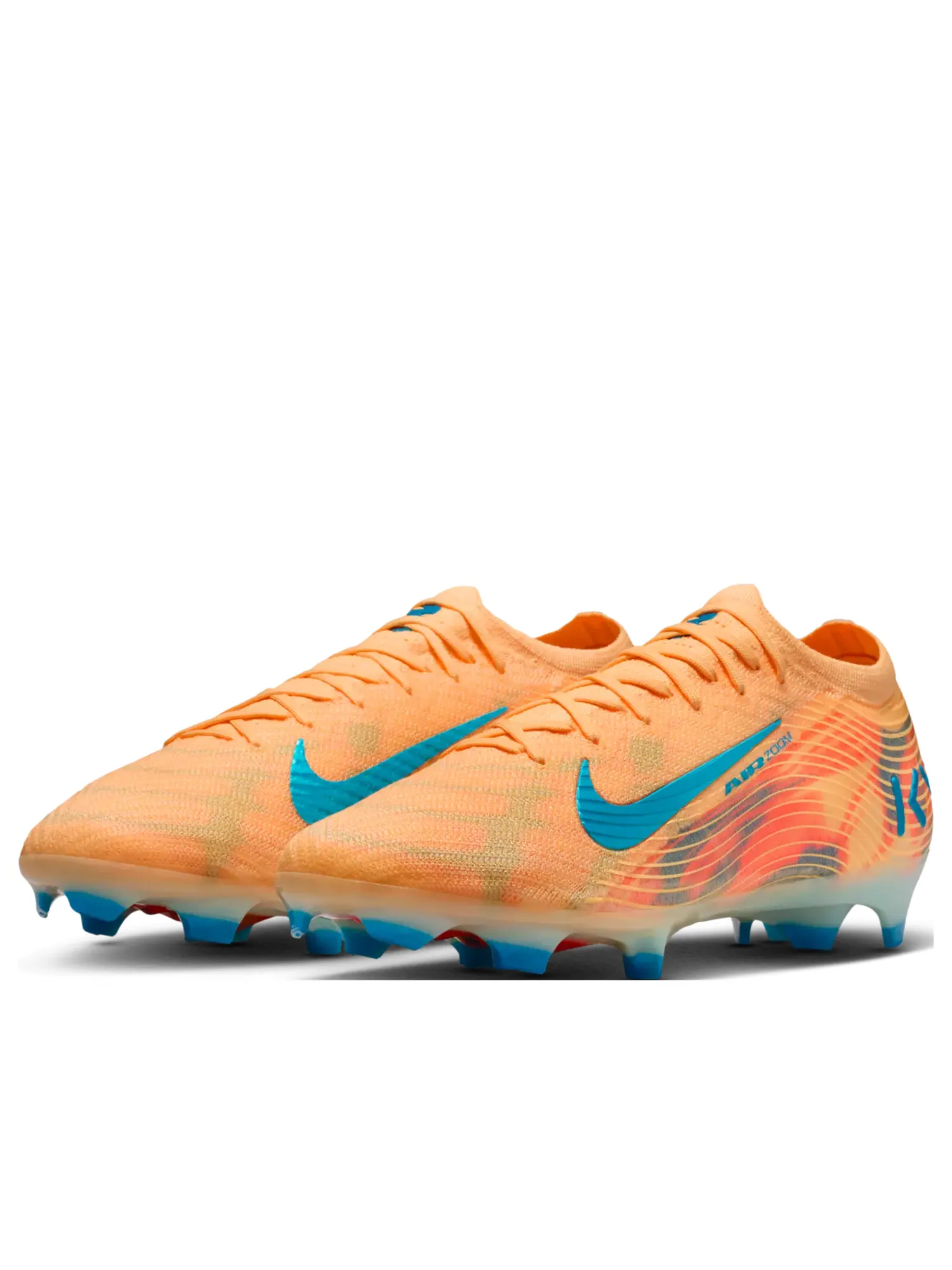 Кроссовки Nike Mercurial Vapor 16 Elite FG 'Kylian Mbappé - Melon Tint' — изображение 4 из 7, оранжевый